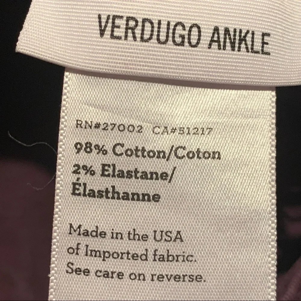 PAIGE Verdugo Ankle Skinny Jeans Autumn Plum Maroon Purple Size 29 - Picture 3 of 13